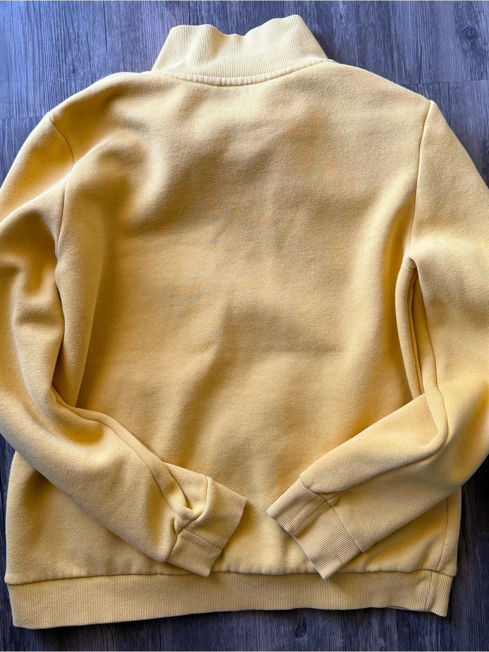 Tommy Hilfiger Men’s Mustard Yellow Quarter-Zip Pullover